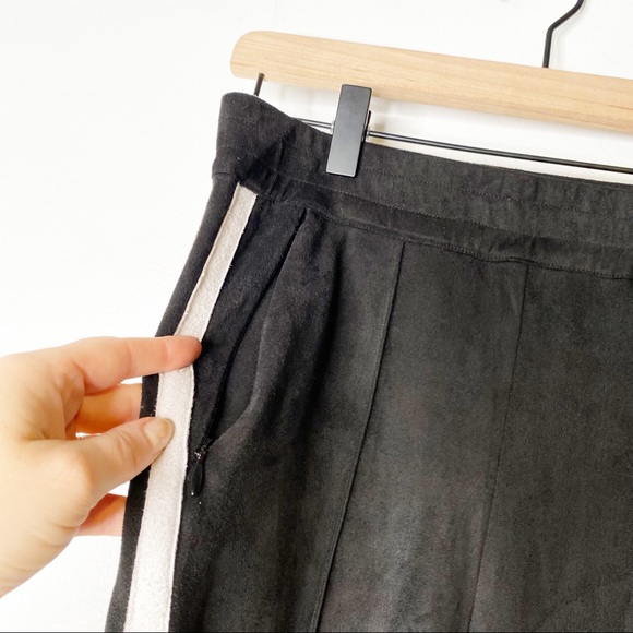 Astars | Lbc Vegan Suede Jogger Track Pants w/ Side Stripes Sz. S - Picture 8 of 12